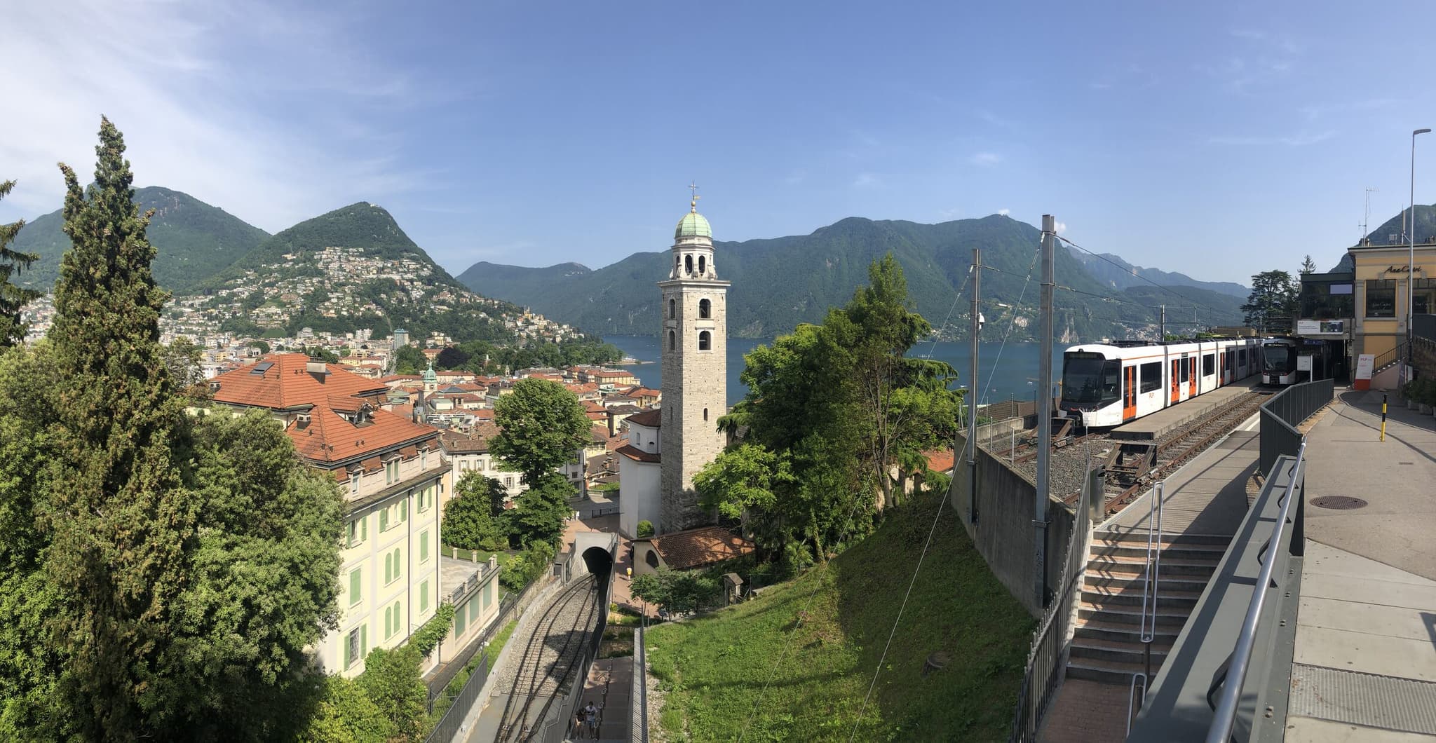Seepromenade von Lugano am Luganersee